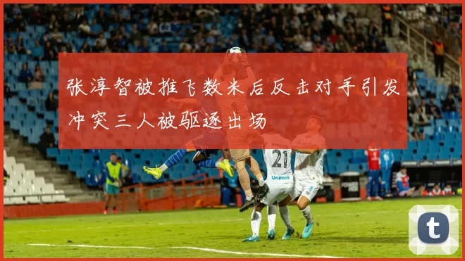 张淳智被推飞数米后反击对手引发冲突三人被驱逐出场